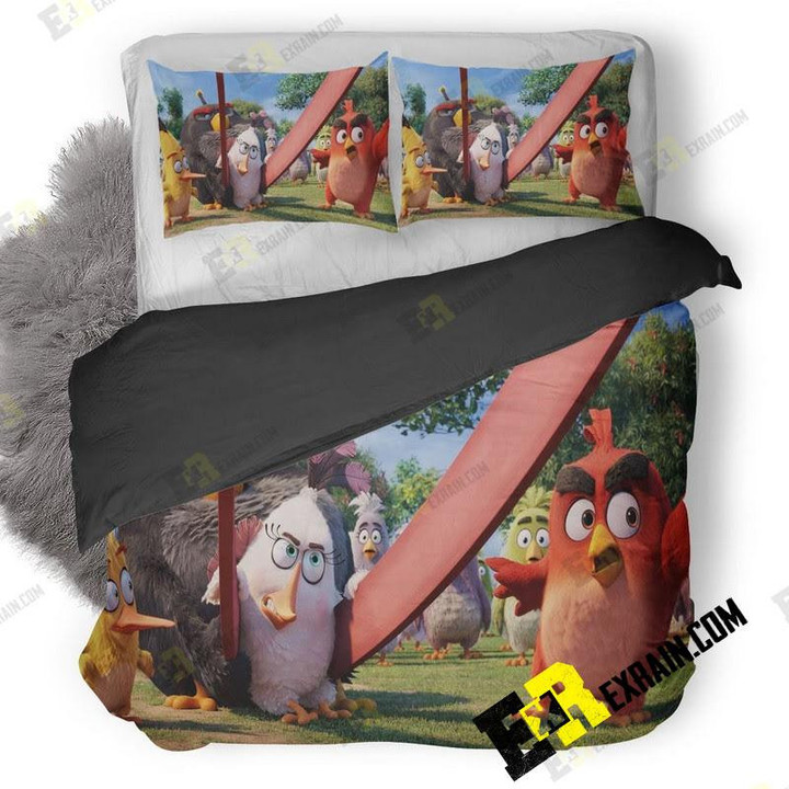The Anrgy Birds Movie 4K 4K 3D Customize Bedding Sets Duvet Cover Bedroom set Bedset Bedlinen