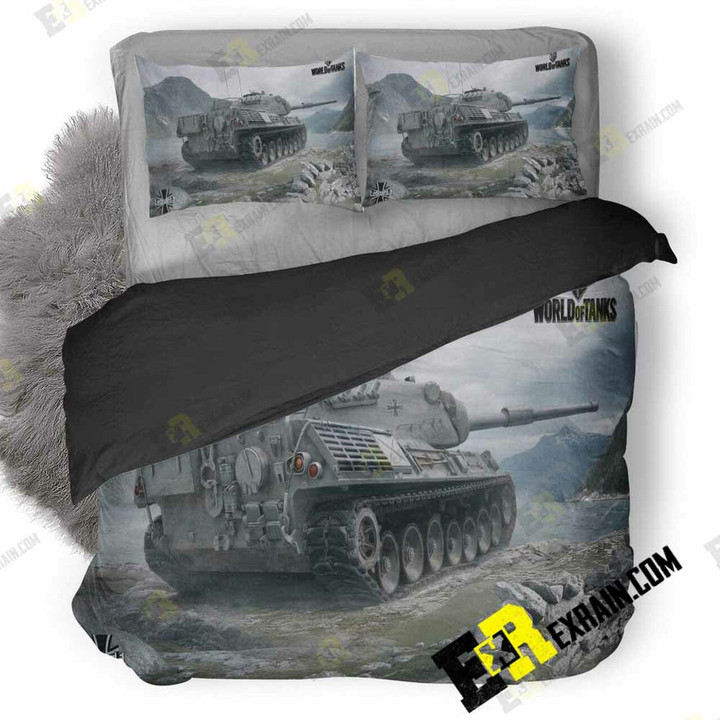 Leopard World Of Tanks 3D Customized Bedding Sets Duvet Cover Set Bedset Bedroom Set Bedlinen