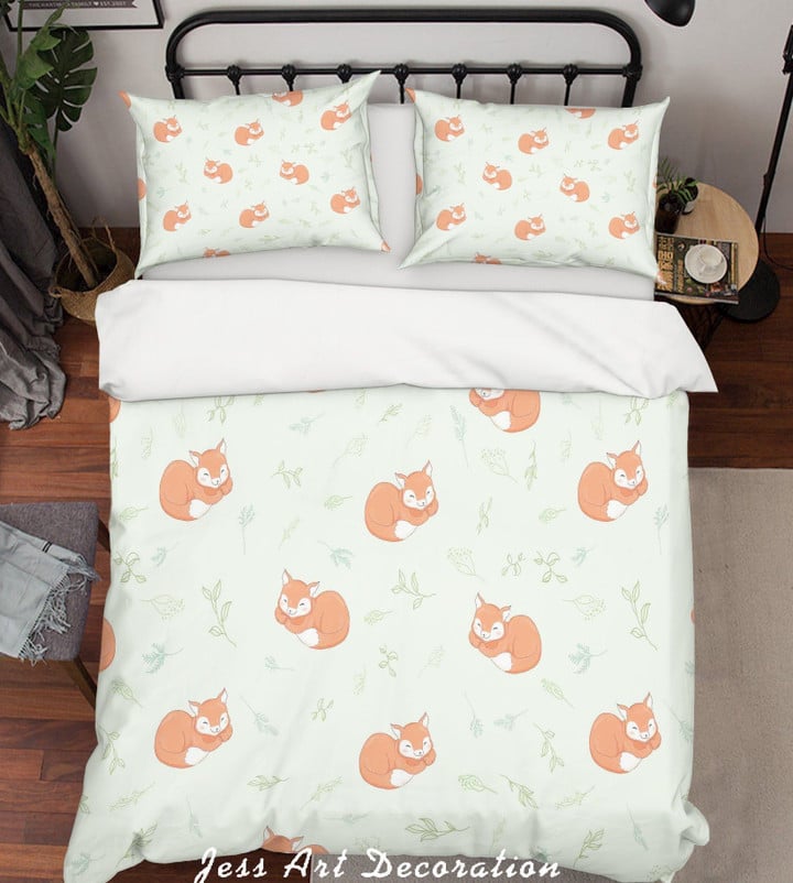 Fox Leaf Hhcth Bedding Set Bevrrh