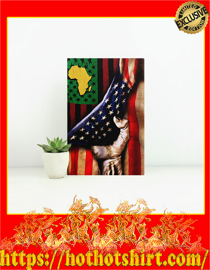 African American Flag Canvas Prints