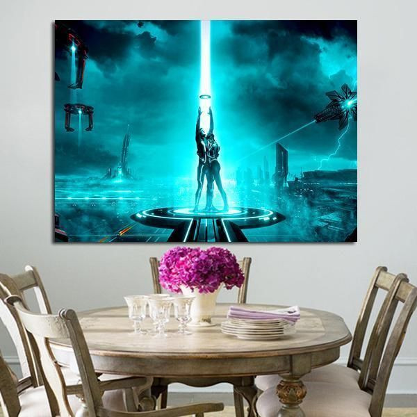 1 Panel Tron Quorra And Sam Wall Art Canvas