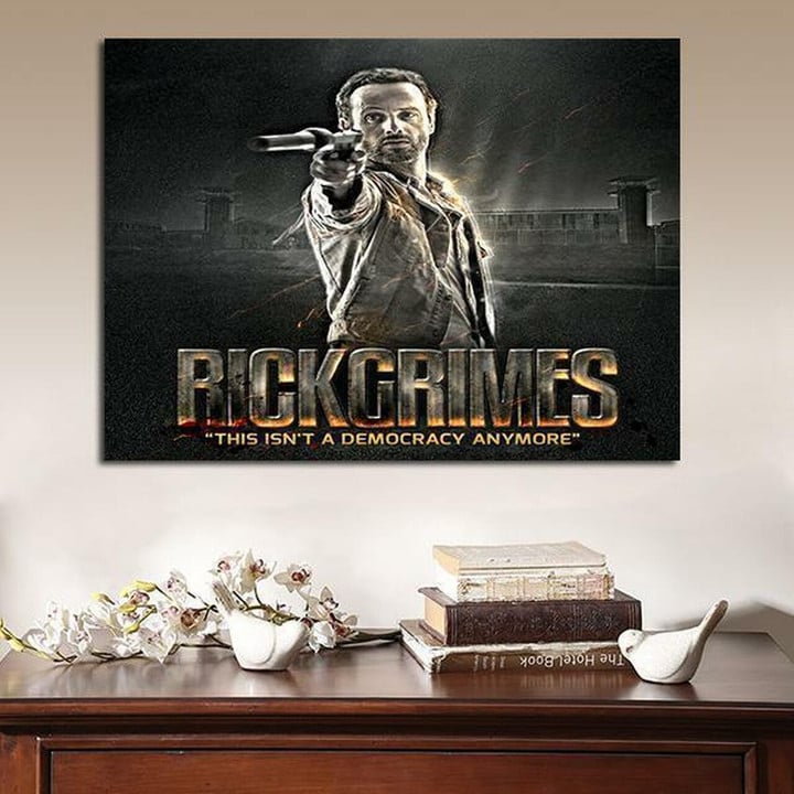 1 Panel The Walking Dead Rick Grimes Art Wall Art Canvas