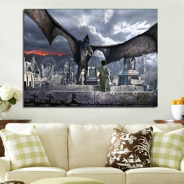1 Panel The Lord Of The Rings Dragon Wall Art Canvas