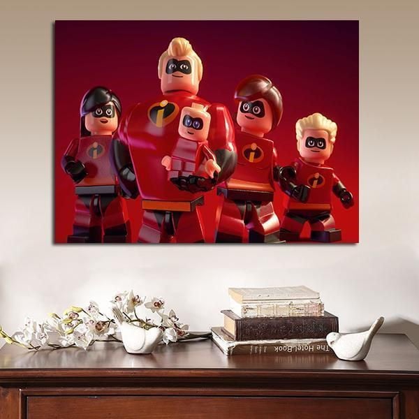 1 Panel The Incredibles Lego Video Game Wall Art Canvas