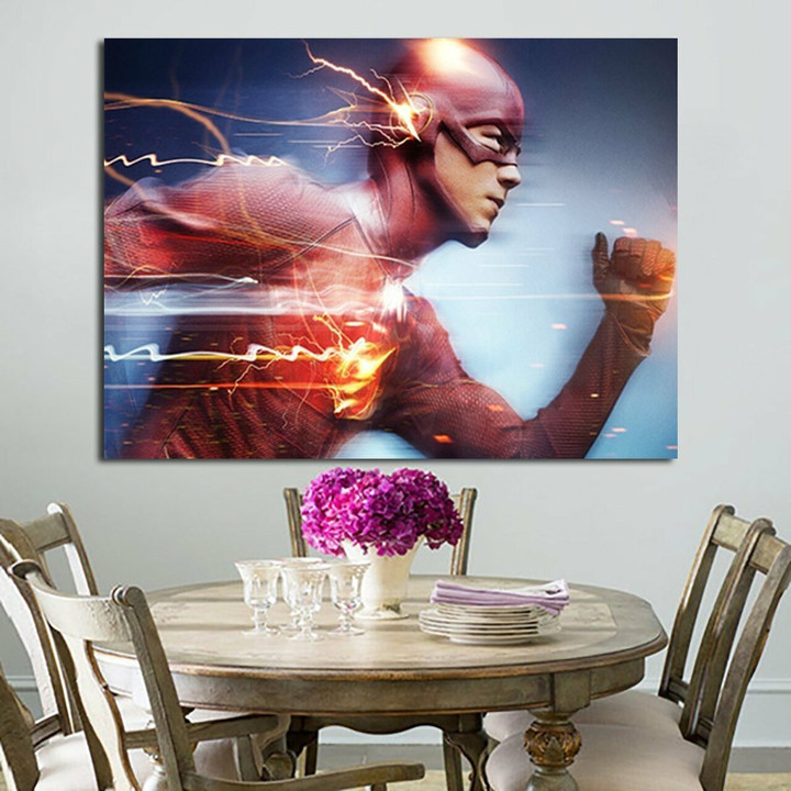 1 Panel The Flash Runing Wall Art Canvas