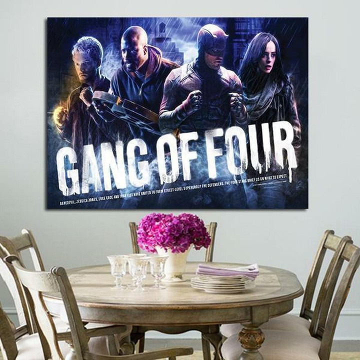 1 Panel The Defenders Gang Of Four Wall Art Canvas
