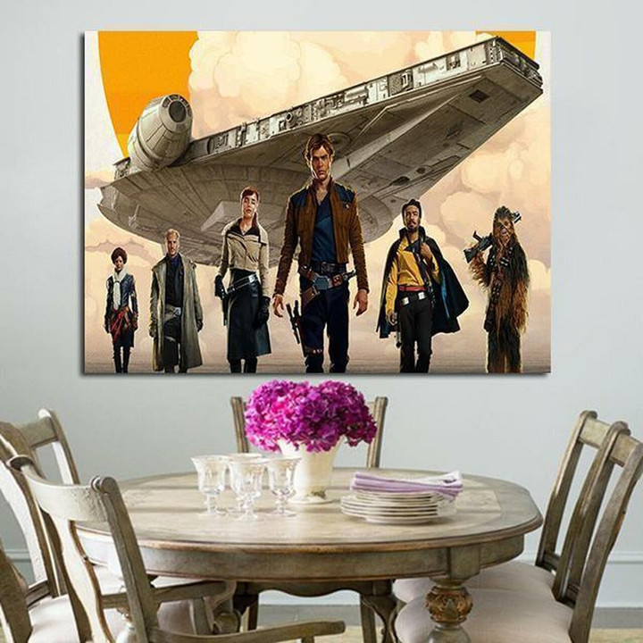 1 Panel Solo A Star Wars Story Casts Wall Art Canvas
