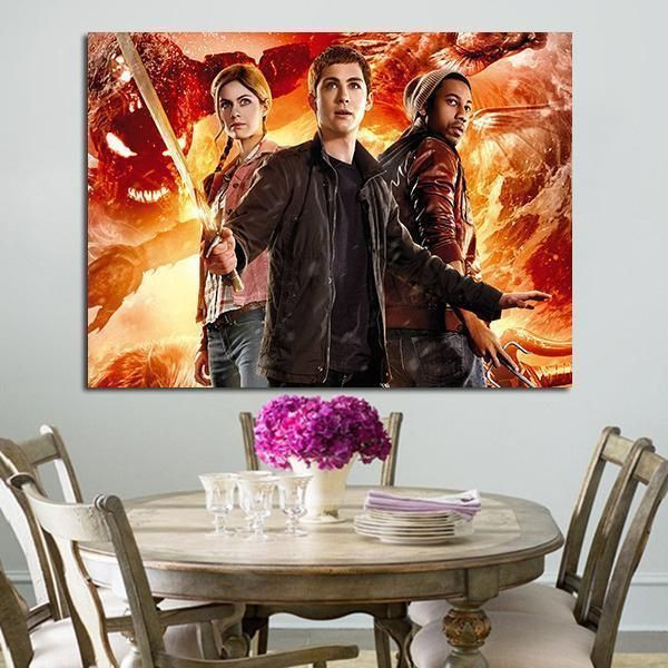 1 Panel Percy Jackson Annabeth Chase And Grover Underwood Wall Art Canvas