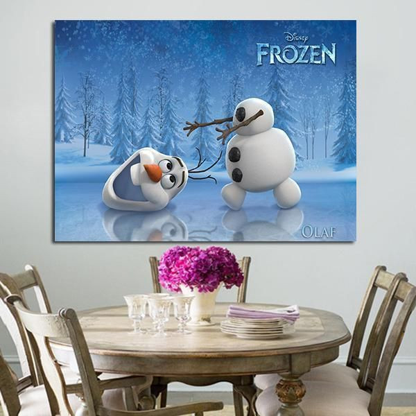 1 Panel Olaf Loses His Head Wall Art Canvas