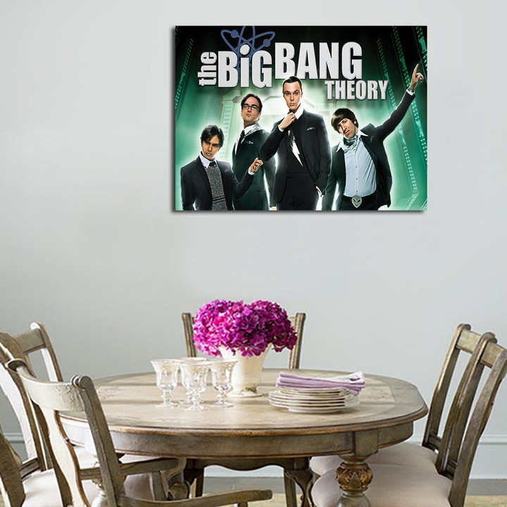 1 Panel The Big Bang Theory Four Male Members Wall Art Canvas
