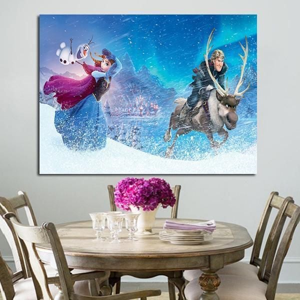 1 Panel Frozen Anna & Kristoff Wall Art Canvas