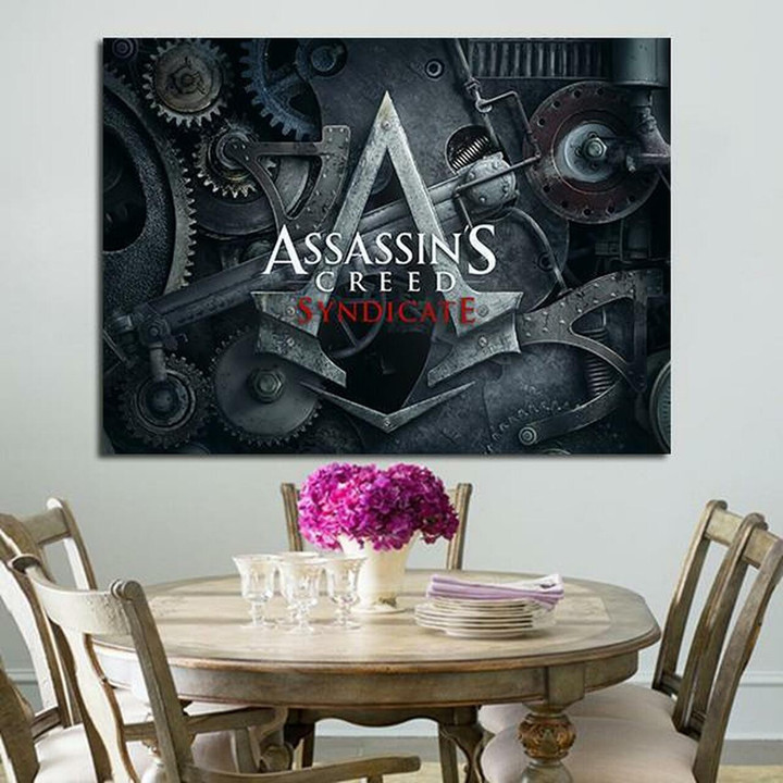 1 Panel Assassin'S Creed Syndicate Logo Wall Art Canvas