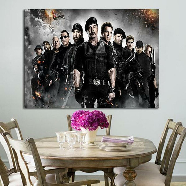 1 Panel All Characters Of The Expendables Wall Art Canvas