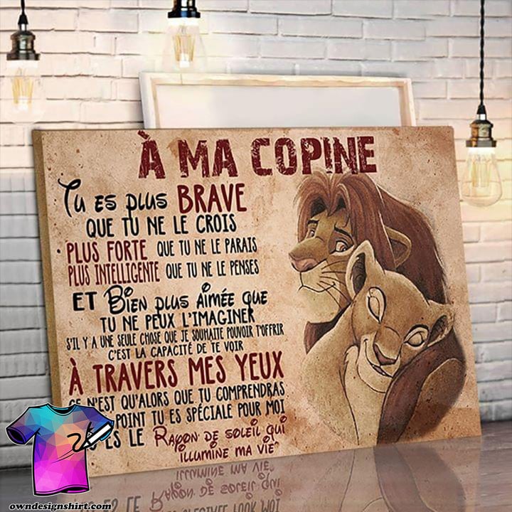 A Ma Copine The Lion King Canvas