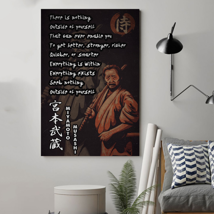 (Xh637) Samurai Poster, Canvas - There Is Nothing Outside - Free Shipping On Orders Over 75$