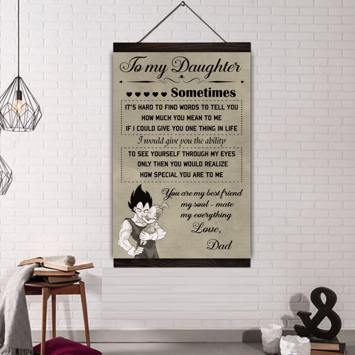 (Cv435) Dr Hanging Canvas - To My Daughter.