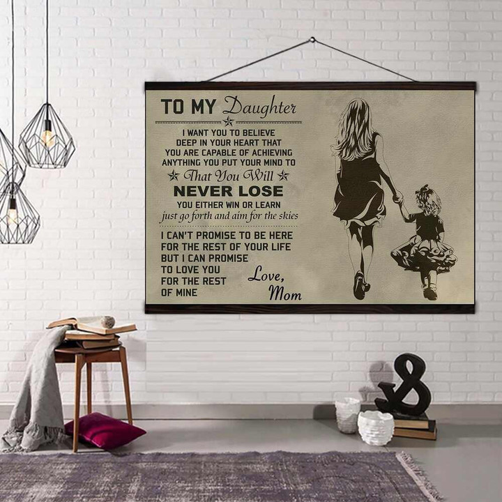 (Cv251) Family Hanging Canvas - To My Daughter.