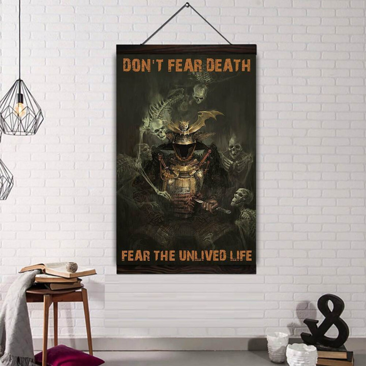 (Cv182) Samurai Hanging Canvas – Don’T Fear Death.