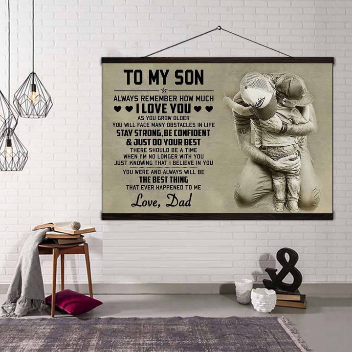 (Cv175) Family Hanging Canvas - To My Son.