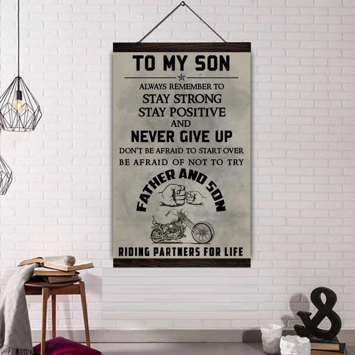 (Cv166) Hanging Canvas – To My Son.