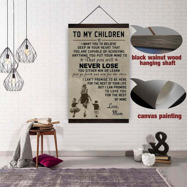 (Cv156) Hanging Canvas - Family To My Children.