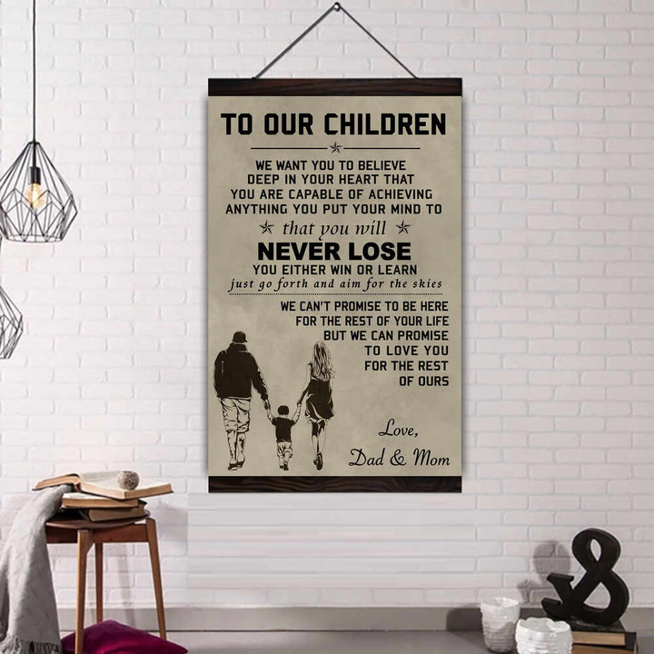 (Cv151) Hanging Canvas – Family To My Children.