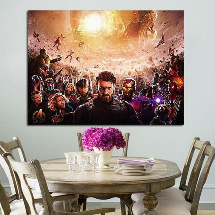 1 Panel Iron Man And Super Heroes Wall Art Canvas