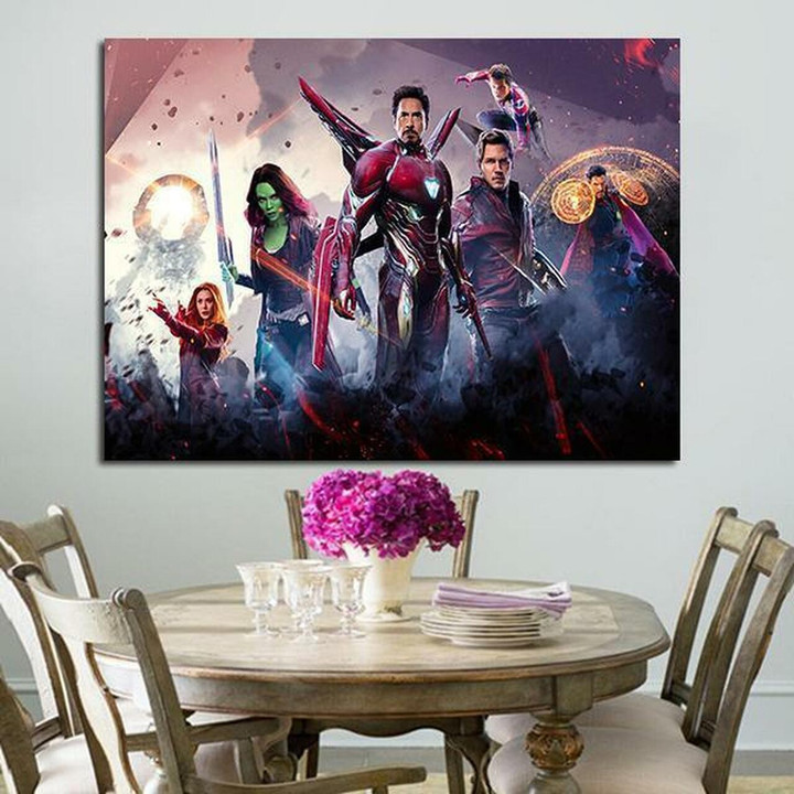 1 Panel Avengers Infinity War Iron Man And Team Wall Art Canvas