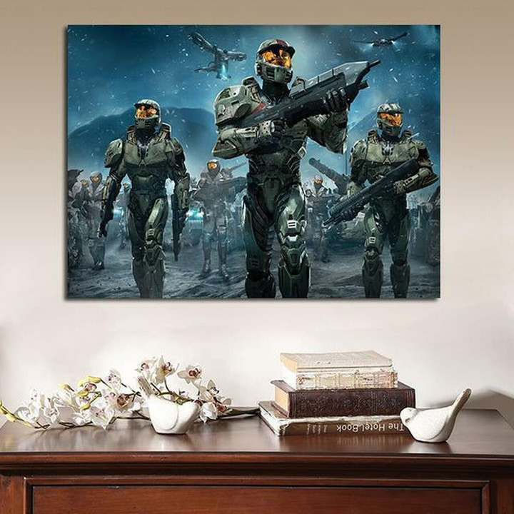 1 Panel Spartans Halo Wall Art Canvas