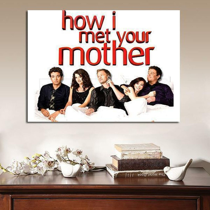 1 Panel How I Met Your Mother White Background Wall Art Canvas