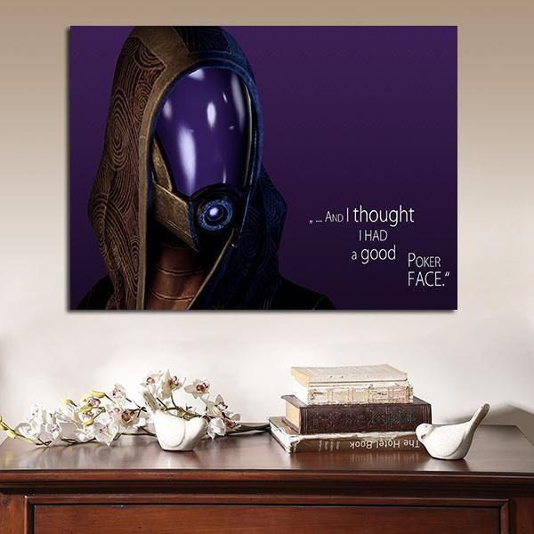 1 Panel Mass Effect Tali Zorah Funny Quotes Wall Art Canvas