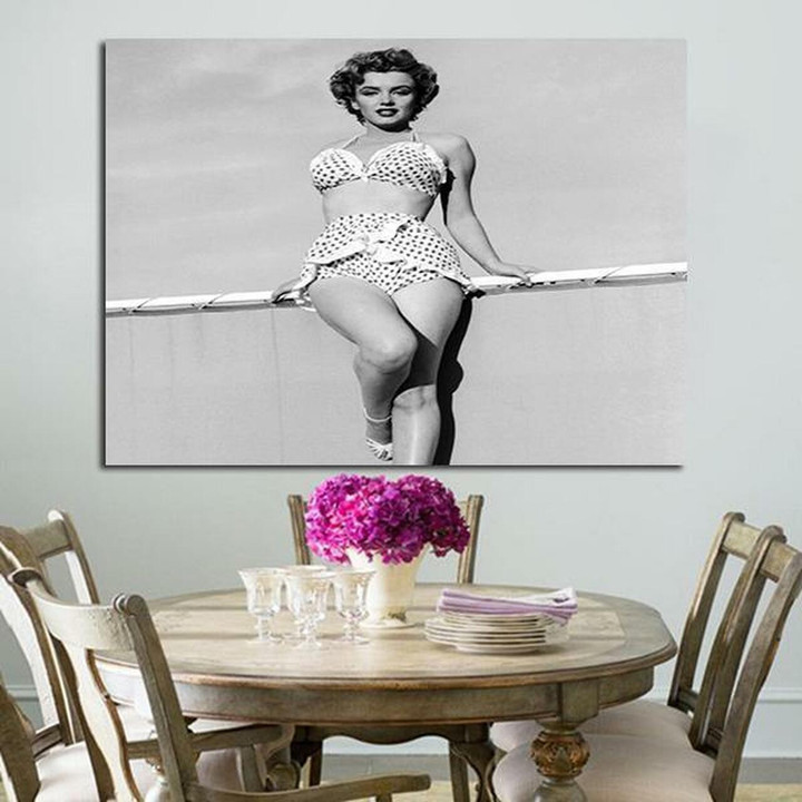 1 Panel Marilyn Monroe Hot American Actress Wall Art Canvas