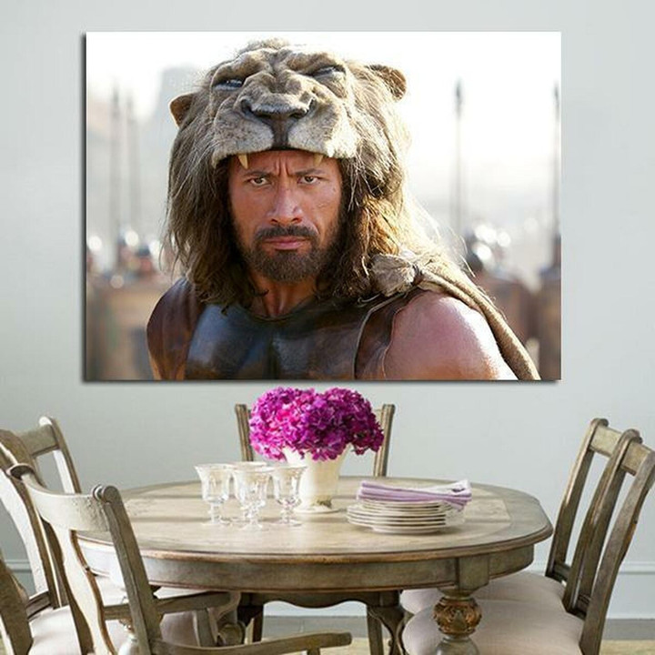 1 Panel Hercules Face And Wears Lion Hat Wall Art Canvas