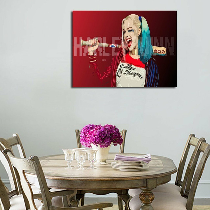 1 Panel Harley Quinn Smile Wall Art Canvas