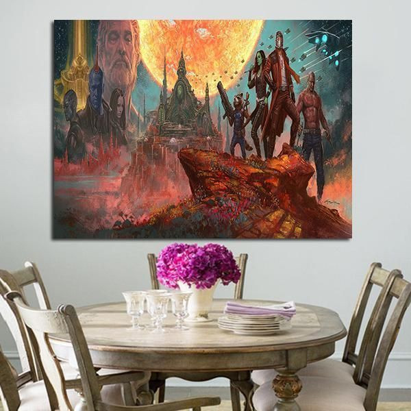 1 Panel Guardians Of The Galaxy Andy Park Wall Art Canvas