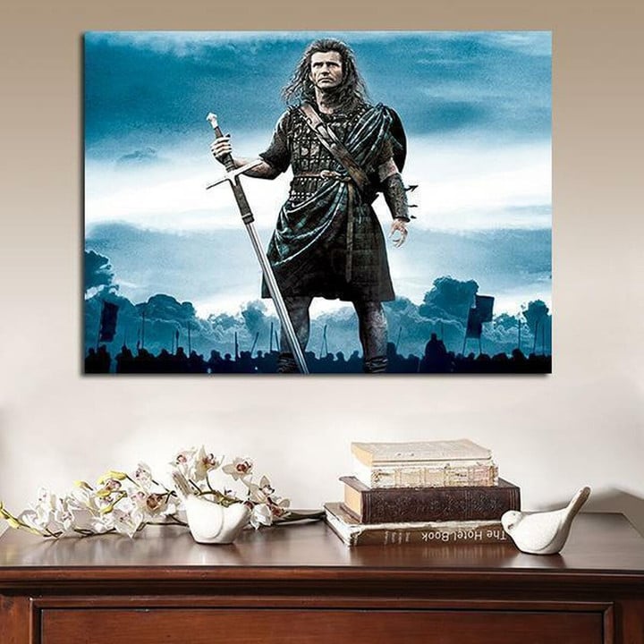 1 Panel Braveheart William Wallace Standing Wall Art Canvas