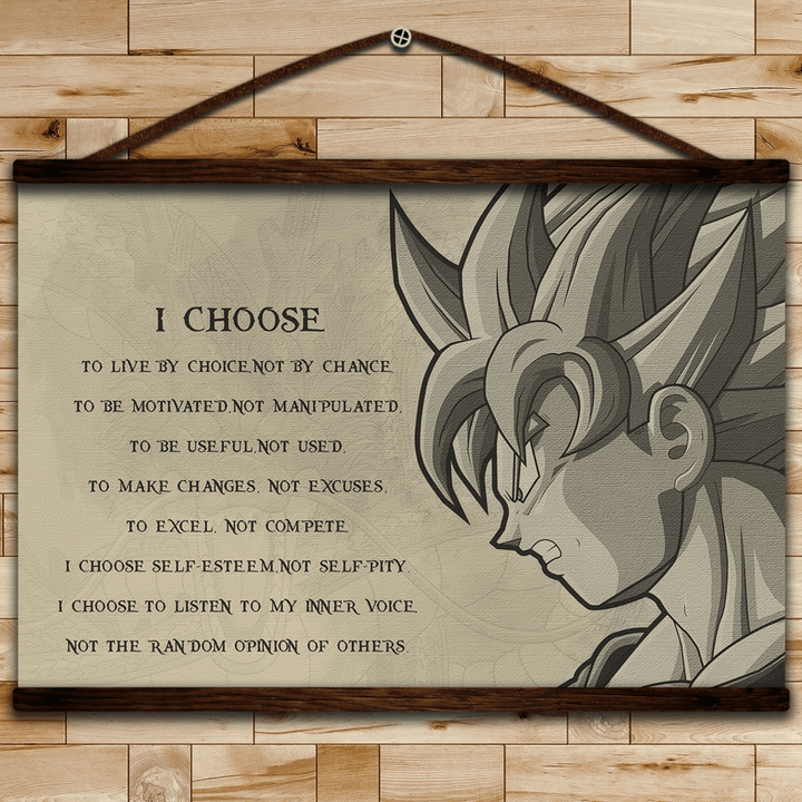 (Hh9) Dr Hanging Canvas - I Choose To Live 2.