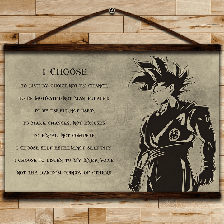 (Hh8) Dr Hanging Canvas - I Choose To Live.