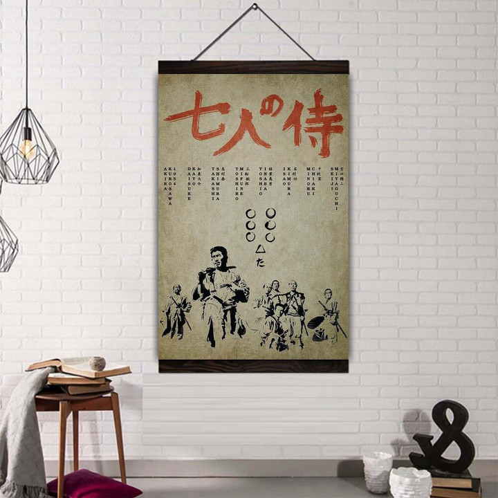 (Cv102) Samurai Hanging Canvas - Seven Samurai.