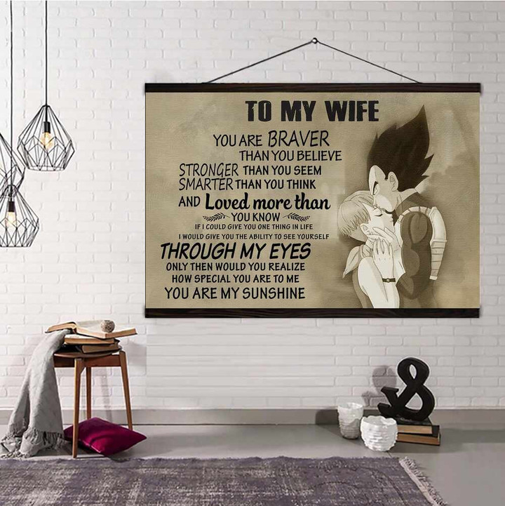 (Cs86) Dr Hanging Canvas To Wife You Are Braver Version 3.