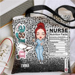 Custom Name Tote Bag - Gift For Nurses - Nurse Nutrition Facts