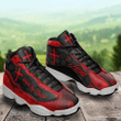 Jesus Christ Walk By Faith Black Red Air Jordan 13 Sneaker, Gift For Lover Jesus Christ Walk By Faith AJ13 Shoes For Men And Women