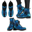 Blue Celtic Tree Of Life Leather Tim Boots