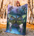Dragonfly Dreamcatcher Sherpa Fleece Blanket Great Customized Blanket Gifts For Birthday Christmas Thanksgiving Anniversary