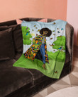 Black Women Art - Keepin It Moving Natural Style Fleece Sherpa Blacket Great Customized Blanket Gift For Birthday Christmas Thanksgiving Anniversary