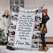 Personalized To My Husband Even I'm Not Close By From Wife Truck Painting Sherpa Fleece Blanket Great Customized Blanket Gifts For Birthday Christmas Thanksgiving