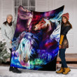 Horse Galaxy Magic Art Sherpa Fleece Blanket Great Customized Blanket Gifts For Birthday Christmas Thanksgiving