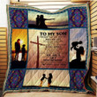 Personalized To My Son Quilt Blanket From Mom You Are A Gift From The Heaven Great Customized Blanket Gifts For Birthday Christmas Thanksgiving
