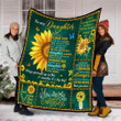 Personalized Sunflower To My Daughter Quilt Blanket From Mom You Are My Sunshine Great Customized Blanket Gifts For Birthday Christmas Thanksgiving