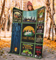 Camping Going Camping Is My Job I Hate People Sherpa Fleece Blanket Great Customized Blanket Gifts For Birthday Christmas Thanksgiving
